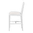 bali & pari Boone Counter Stool with Chinoiserie Design White