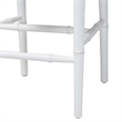 bali & pari Boone Counter Stool with Chinoiserie Design White