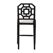 bali & pari Boone Counter Stool with Chinoiserie Design Black