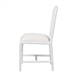 bali & pari Boone Dining Chair with Chinoiserie Design White