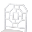 bali & pari Boone Dining Chair with Chinoiserie Design White