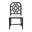 bali & pari Boone Dining Chair with Chinoiserie Design Black