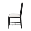 bali & pari Boone Dining Chair with Chinoiserie Design Black
