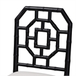 bali & pari Boone Dining Chair with Chinoiserie Design Black