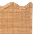 bali & pari Cassio Scalloped Natural Rattan Headboard Queen