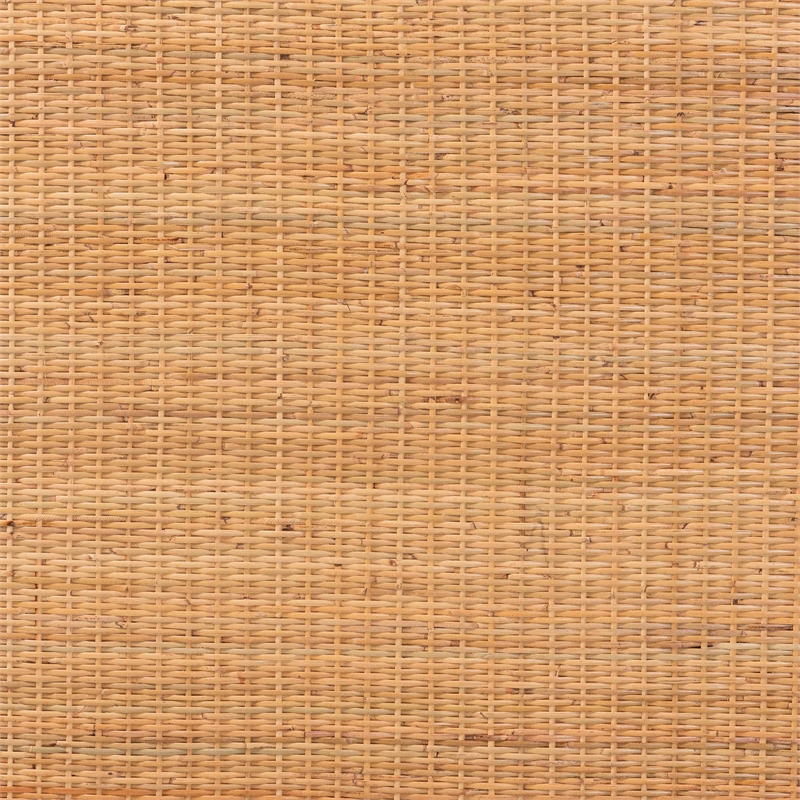 bali & pari Cassio Scalloped Natural Rattan Headboard Queen