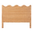 bali & pari Cassio Scalloped Natural Rattan Headboard King