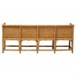 bali & pari Serenay Natural Rattan Dining Bench 77