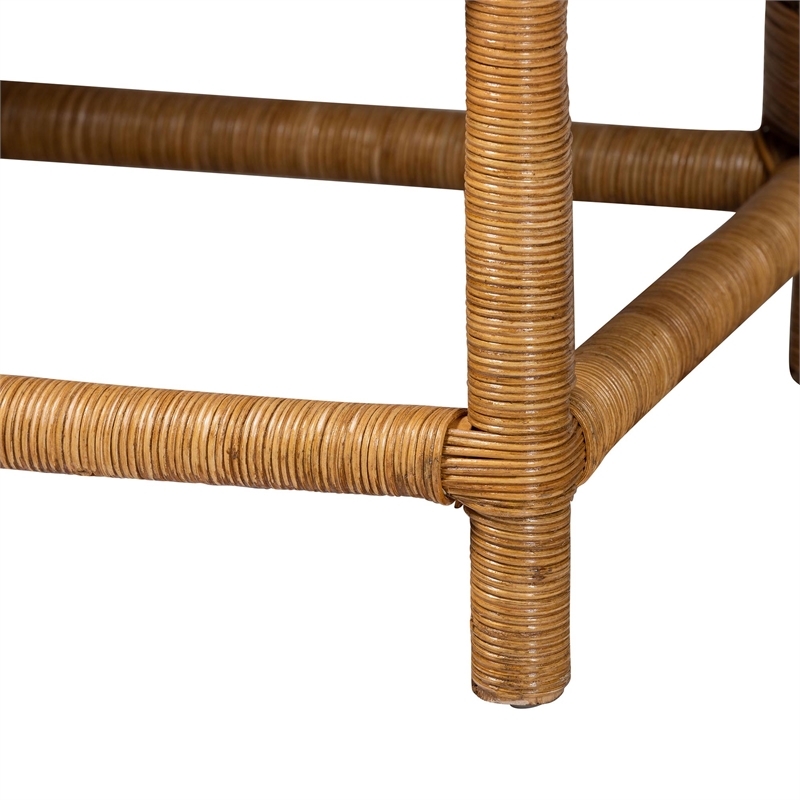 bali & pari Serenay Natural Rattan Dining Bench 77
