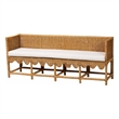 bali & pari Serenay Natural Rattan Dining Bench 77