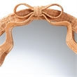 bali & pari Creusa Natural Rattan Accent Mirror with Bow Detail Arch