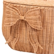 bali & pari Creusa Natural Rattan Laundry Basket with Bow Detail Wide