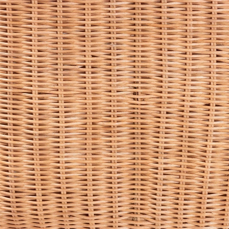 bali & pari Creusa Natural Rattan Laundry Basket with Bow Detail Wide