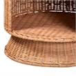 bali & pari Dorielle Natural Rattan End Table with Two Shelves