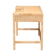 bali & pari Kalimantan Natural Rattan Desk with Three Drawers