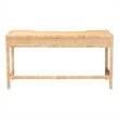 bali & pari Kalimantan Natural Rattan Desk with Three Drawers