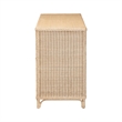 bali & pari Delilah Natural Rattan 4-Door Sideboard Buffet