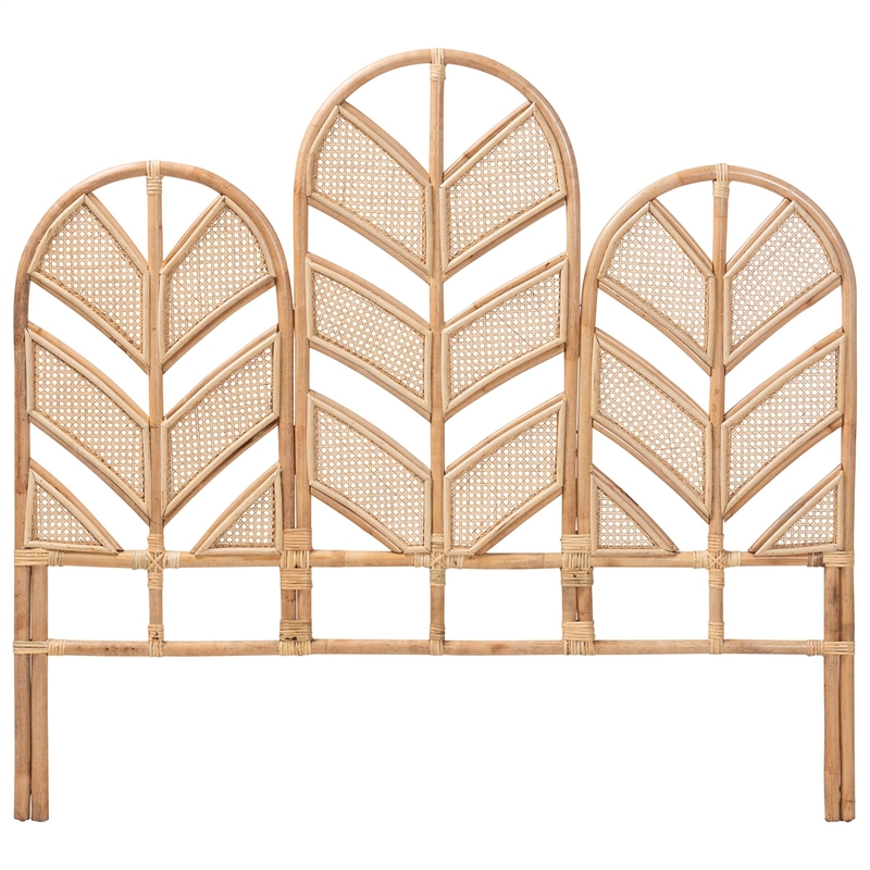 bali & pari Liang Natural Rattan Freestanding Headboard Queen