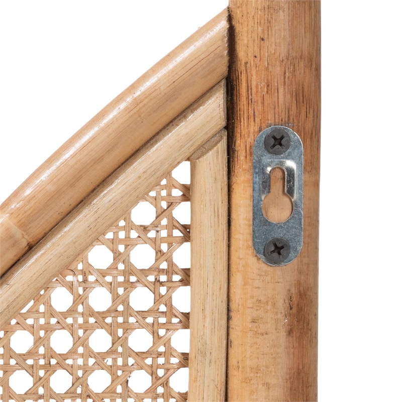 bali & pari Liang Natural Rattan Freestanding Headboard Queen