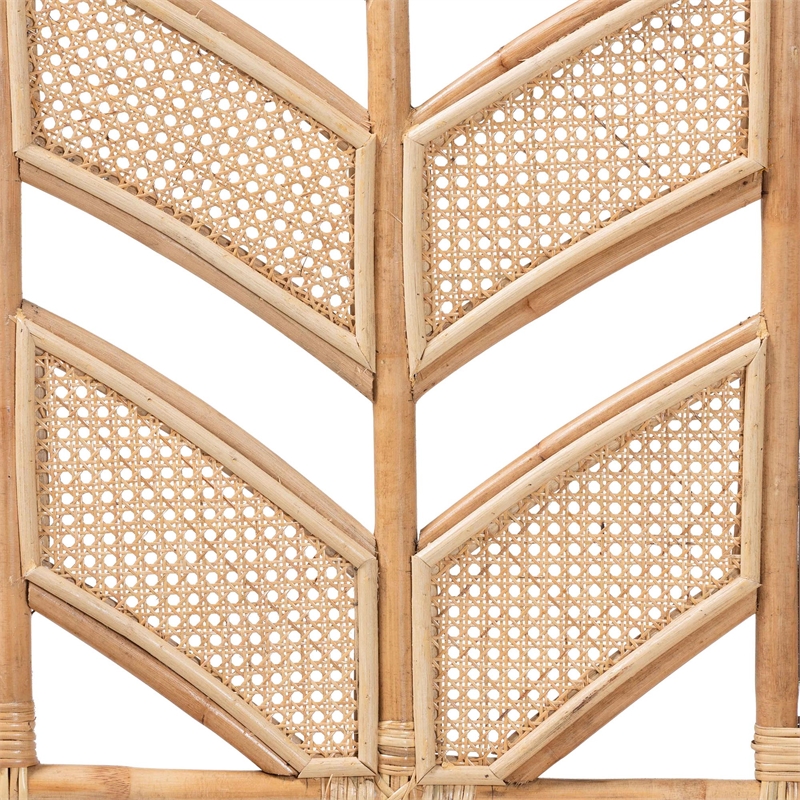 bali & pari Liang Natural Rattan Freestanding Headboard Queen