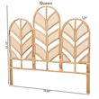 bali & pari Liang Natural Rattan Freestanding Headboard Queen