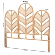 bali & pari Liang Natural Rattan Freestanding Headboard Queen