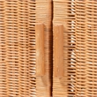 bali & pari Hendrina Natural Rattan and Mahogany Wood Shoe Cabinet 4-Tier