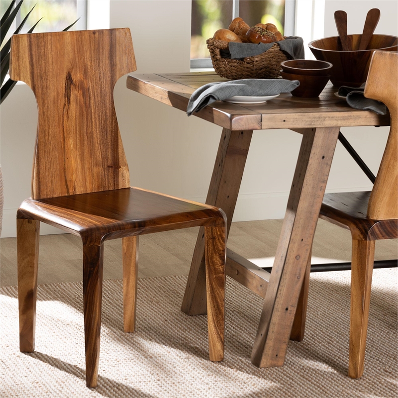 bali & pari Larissa Suar Wood Dining Chair