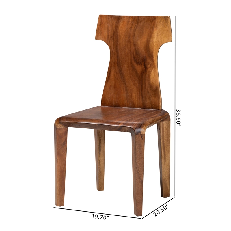 bali & pari Larissa Suar Wood Dining Chair