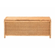 bali & pari Creusa Natural Rattan Storage Bench with Bow Detail