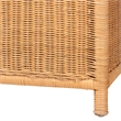 bali & pari Creusa Natural Rattan Storage Bench with Bow Detail