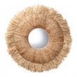 bali & pari Ashra Natural Rattan and Seagrass Wall Mirror with Edge Border