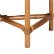 bali & pari Adonia Natural Rattan Accent Bench with Cushioned Seat