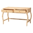 bali & pari Dalida Natural Rattan Writing Desk with Two Drawers