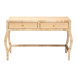 bali & pari Dalida Natural Rattan Writing Desk with Two Drawers