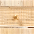 bali & pari Dalida Natural Rattan Writing Desk with Two Drawers