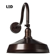 AQ Lighting Aluminum Super Duty Gooseneck LED Barn Lights in Bronze