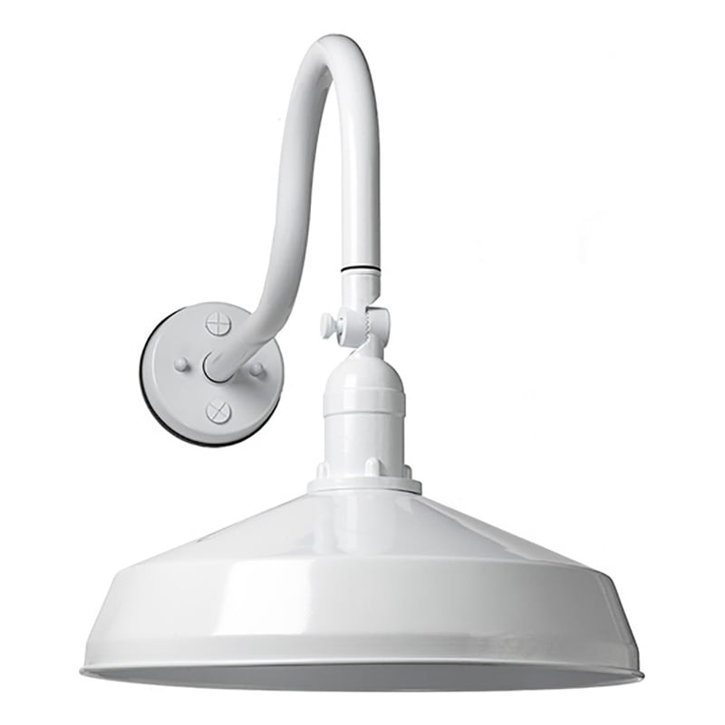 AQ Lighting Aluminum Super Duty Gooseneck LED Barn Lights in White