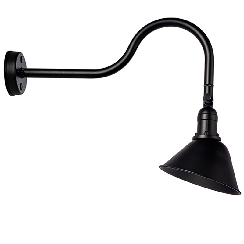 AQ Lighting Aluminum Super Duty Gooseneck LED Sign Lights in Black