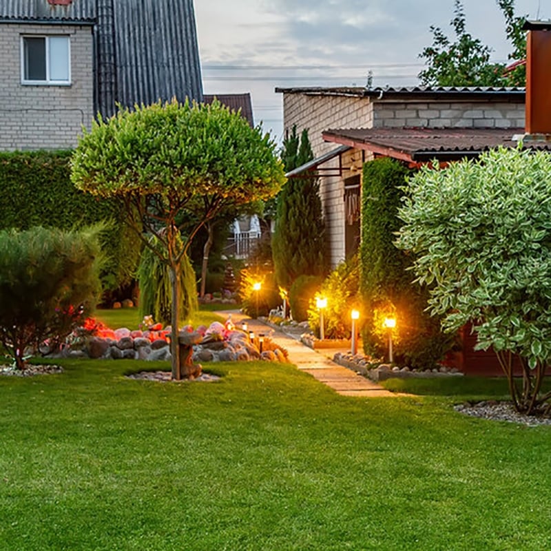 AQ Lighting 6-Piece Metal LED Mini Area Light Fixture Pro Kit in Copper