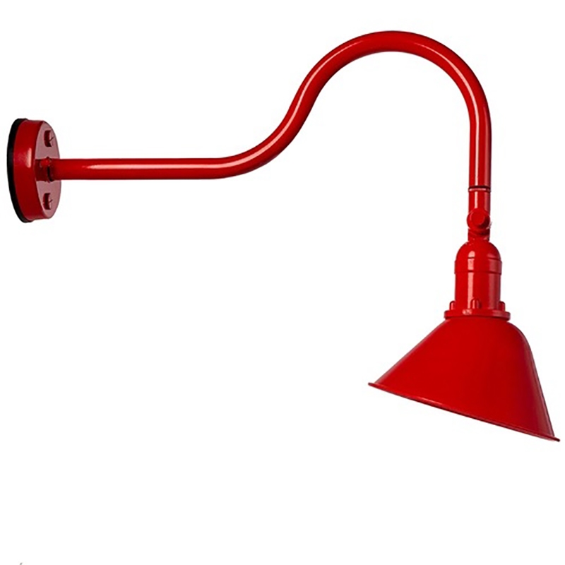 AQ Lighting Aluminum Super Duty Gooseneck LED Sign Lights in Red