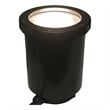 AQ Lighting 120V Metal & Composite Well Light with Open Face Cover in Black