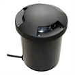 AQ Lighting 120V Metal Well Light with Tri-Directional Cover Landscape in Black