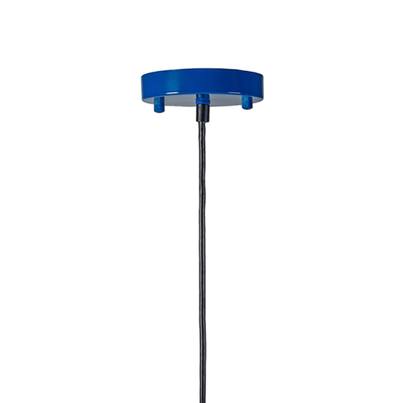 AQ Lighting Cast Iron Vintage Barn Hanging Pendant Lighting in Blue
