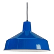AQ Lighting Cast Iron Vintage Barn Hanging Pendant Lighting in Blue