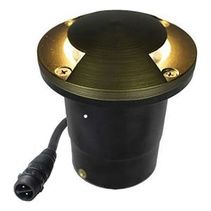 AQ Lighting Metal & Composite Well Light with Bi-Directional Cover in Bronze