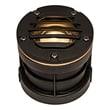 AQ Lighting Metal & Composite Well Light with Curved Grill Cover in Black