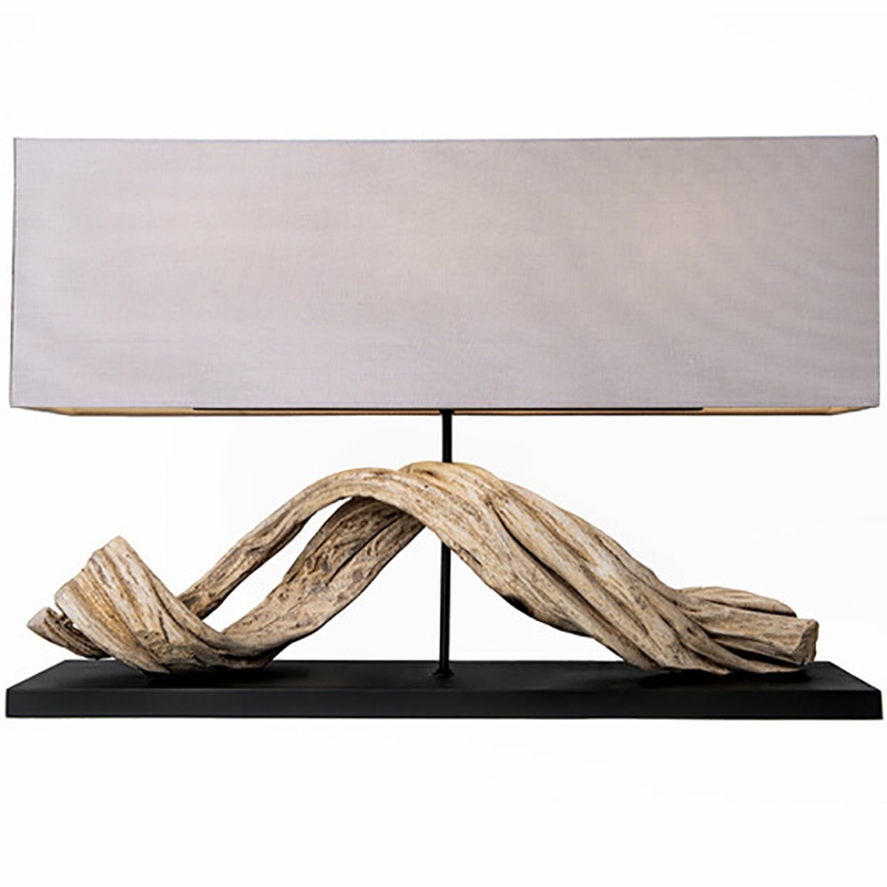 AQ Lighting Seadrift Driftwood LED Table Lamp in Natural/Gray