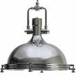 AQ Lighting Large Aluminum Hanging Pendant Ceiling Light Fixture in Chrome