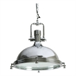 AQ Lighting Large Aluminum Hanging Pendant Ceiling Light Fixture in Chrome